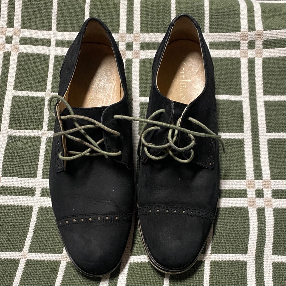 Cole Haan suede womens oxfords size 8B